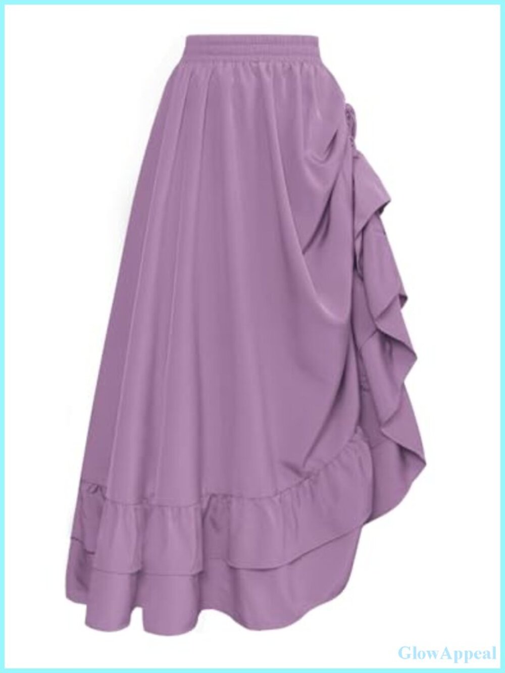 Renaissance Maxi Skirt for Women - Layered Pirate Skirt, High Rise, Medieval